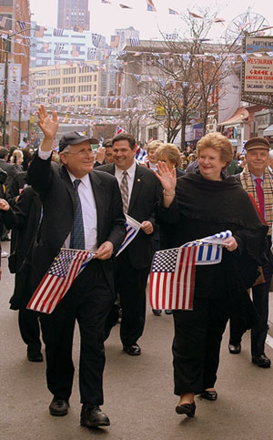 Greektown Parade, with Senator Levin