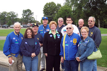 With the Teamsters, at the Paw Paw Wine Festival Parade